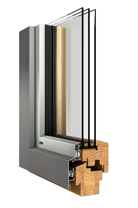 Fenster aus Holz und Aluminium für Bremen